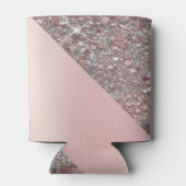 Elegant Rose Gold Monogram Blikjeskoeler (Achterkant)