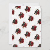 Elegant Rose Graduation Invitation Template Kaart (Achterkant)