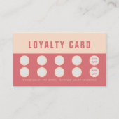 Elegant Rose & Ivory Beauty Loyalty & Rewards Card (Voorkant)