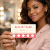 Elegant Rose & Ivory Beauty Loyalty & Rewards Card