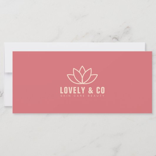 Elegant Rose & Ivory Business Gift Certificate (Achterkant)