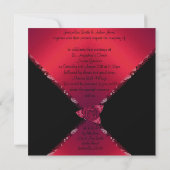 ELEGANT ROSE ROSE WEDDING INVITATIE KAART (Achterkant)