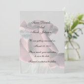 Elegant Rosebud Floral Wedding Save the Date Kaart (Staand voorkant)