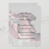 Elegant Rosebud Floral Wedding Save the Date Kaart (Voorkant / Achterkant)