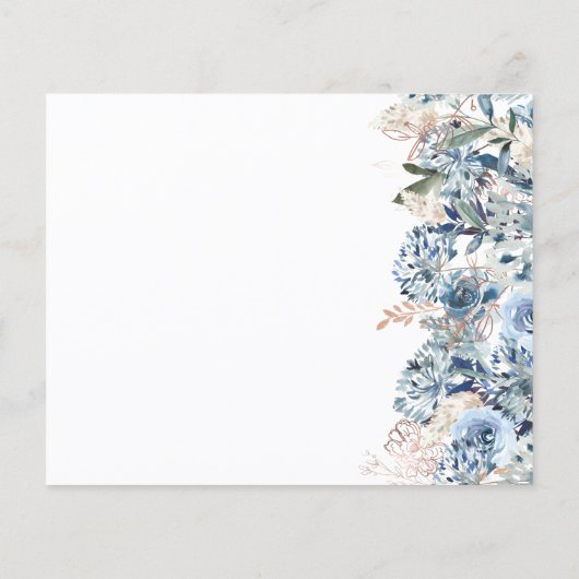 Elegant RoseBudget Uitnodiging tot bruiloft. Flyer (Achterkant)