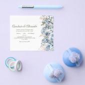 Elegant RoseBudget Uitnodiging tot bruiloft. Flyer (Enkel)