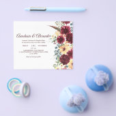 Elegant RoseBudget Uitnodiging tot bruiloft. Flyer (Enkel)