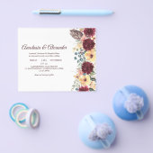 Elegant RoseBudget Uitnodiging tot bruiloft. Flyer (Enkel)