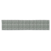 Elegant Rosemary Sage Greek Key Pattern Korte Tafelloper (Horizontaal)