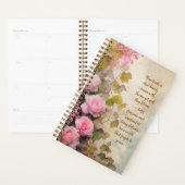 Elegant Roses Floral Planner – Romantic Botanical  (Display)