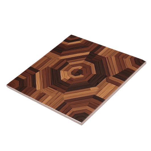 Elegant Rosewood Seamless Pattern Ceramic Tegel Tegeltje (Zijkant)