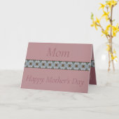 Elegant Rosy Pink Special Moederdag Kaart (Gele Bloem)