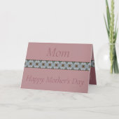 Elegant Rosy Pink Special Moederdag Kaart (Voorkant)