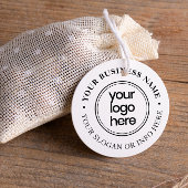 Elegant Round Typography Business Name Logo Zelfinktende Stempel