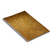 , elegant, roustisch goud, Victoriaans, velvet Notitieboek (Rechterzijde)