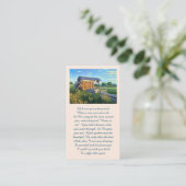 Elegant rouwmonument begrafenis Kaart Visitekaartje (Staand voorkant)