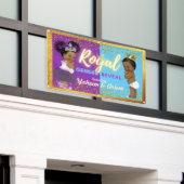 Elegant Royal African Gender onthulling Paars & Bl Spandoek (Buitenkant Gebouw)