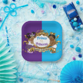 Elegant Royal African Paars & Blue Gender Reopenba Papieren Bordje (Feest)