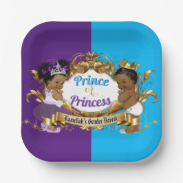 Elegant Royal African Paars & Blue Gender Reopenba Papieren Bordje