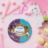 Elegant Royal African Paars & Blue Gender Reopenba Papieren Bordje (Feest)