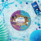 Elegant Royal African Paars & Blue Gender Reopenba Papieren Bordje (Feest)