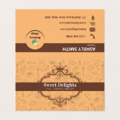 Elegant ROYAL Bakery Pastry Chef gevouwen Visitekaartje (Buitenkant ongevouwen)