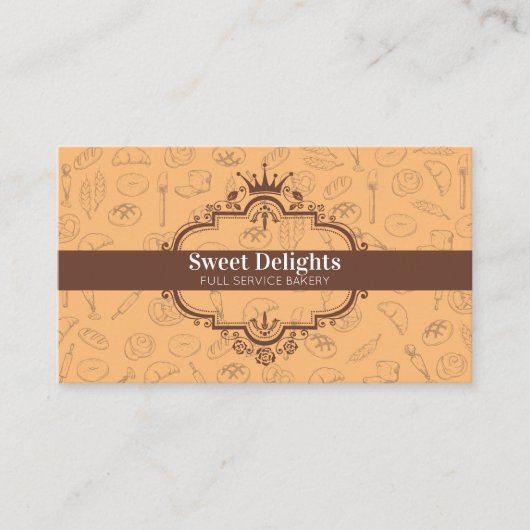 Elegant ROYAL Bakery Pastry Chef Visitekaartje (Voorkant)
