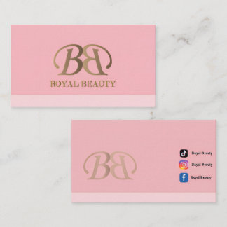 Elegant Royal Beauty-logo met verfijnd Visitekaartje