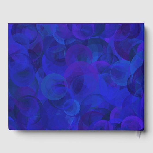 Elegant Royal Blue 60 en gepensioneerd verjaardags Gastenboek (Achterkant)