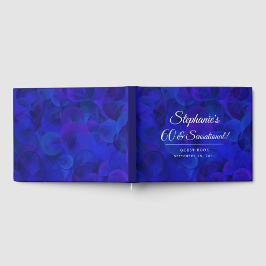 Elegant Royal Blue 60 en Sensational Birthday Gastenboek (Volledig)