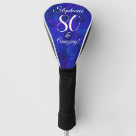 Elegant Royal Blue 80 en Amazing Birthday Party Golfheadcover