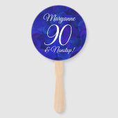 Elegant Royal Blue 90 en Nonstop Birthday Party Handwaaier