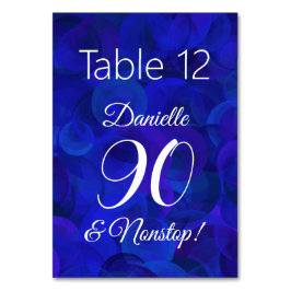 Elegant Royal Blue 90 en Nonstop Birthday Party Kaart