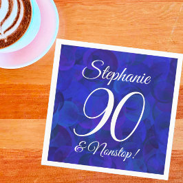 Elegant Royal Blue 90 en Nonstop Birthday Party Servet