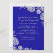 Elegant Royal Blue Bridal Shower Invitations Kaart (Voorkant)