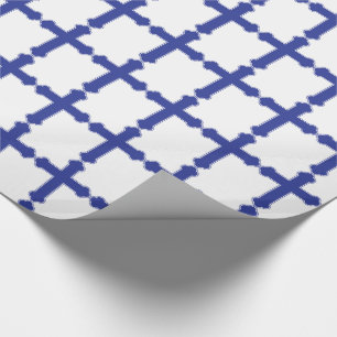 Elegant Royal Blue Cross Cadeaupapier
