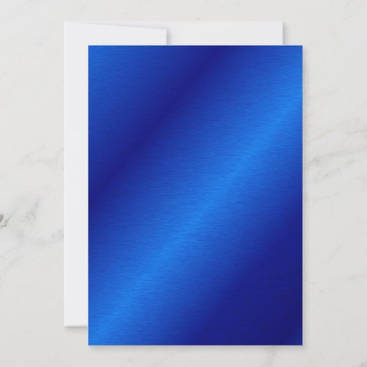 Elegant Royal Blue en Gold Afstuderen Kaart (Achterkant)