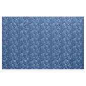 Elegant Royal Blue Floral Design Stof (Yard (91,4 cm))