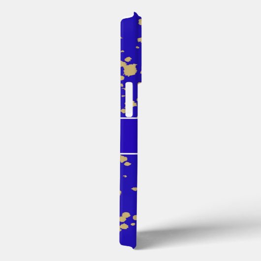 Elegant Royal Blue Glitter iPhone 13 Pro Hoesje (Achterkant / Rechts)