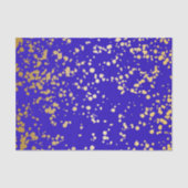 Elegant Royal Blue Glitter Tissue Paper Tissuepapier (Voorkant)