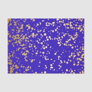 Elegant Royal Blue Glitter Tissue Paper Tissuepapier