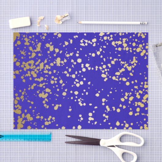 Elegant Royal Blue Glitter Tissue Paper Tissuepapier (Craft)
