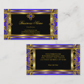 Elegant Royal Blue goud Visitekaartje (Voorkant / Achterkant)
