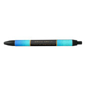 Elegant Royal Blue Metal Blauwe Inkt Pen (Voorkant)