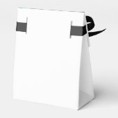 Elegant Royal Blue Peacock bruiloft Bedankdoosjes (Achterkant)