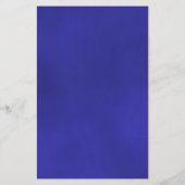 Elegant Royal Blue Roos BUDGET Weduwuitnodiging (Achterkant)