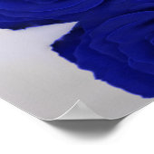 Elegant Royal Blue Roos Classy Wedding Welkom Poster (Hoek)