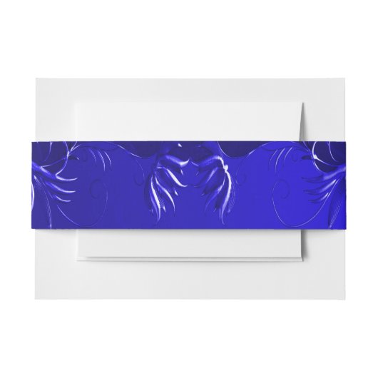 Elegant Royal Blue Uitnodigingen Wikkel (Voorkant Voorbeeld)