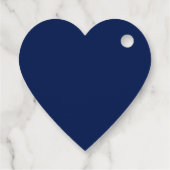 Elegant Royal Blue Waterverf Floral Greenery Bedankjes Labels (Achterkant)