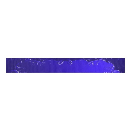 Elegant Royal Blue Wedding Grosgrain Lint (Voorkant)